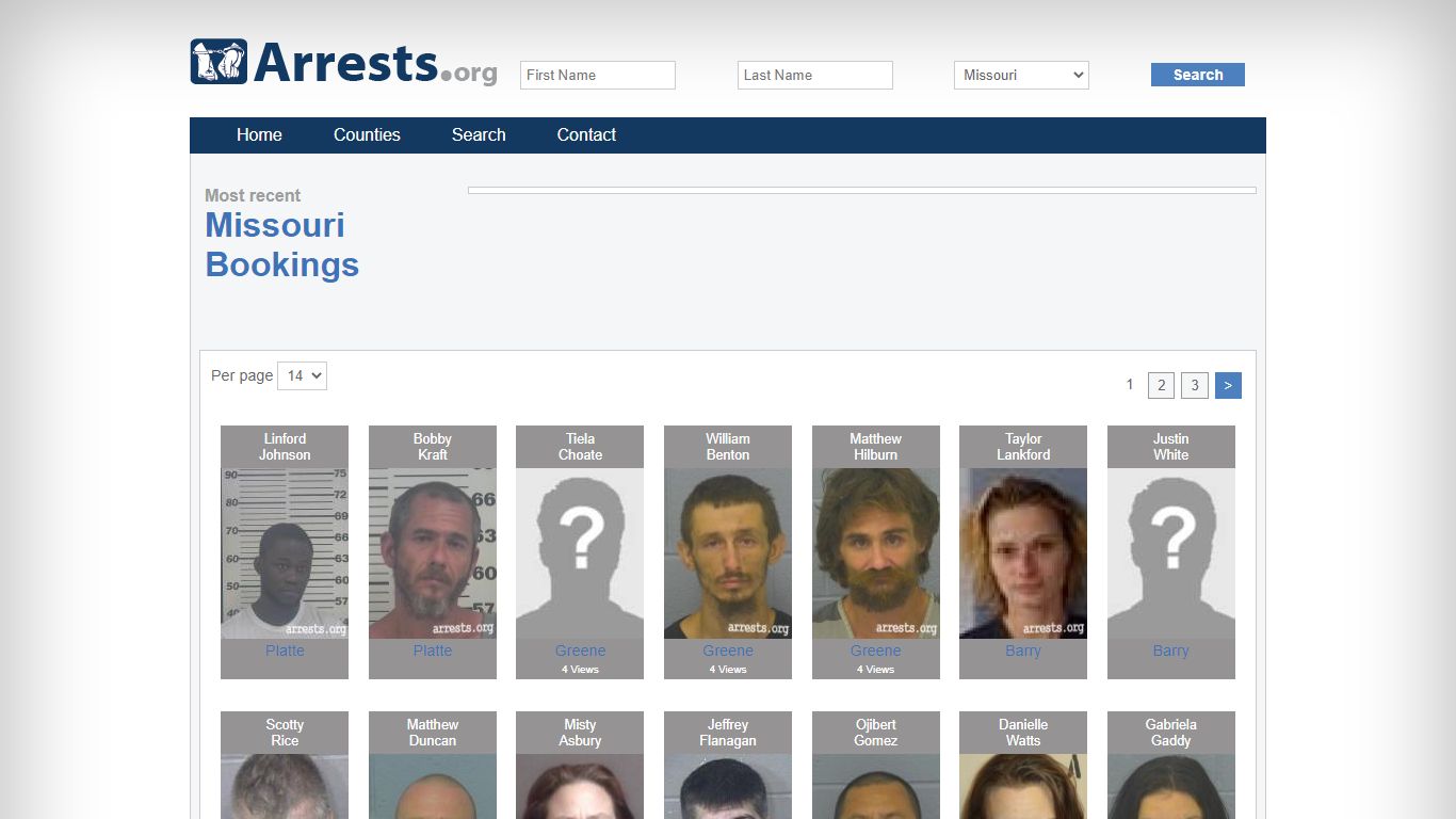 Missouri Arrests and Inmate Search